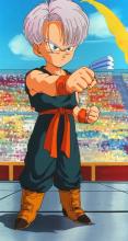 Thanks to Future Trunks' efforts, android armageddon was avoided, thus birthing a timeline where Trunks grew up happily with his parents alive. In fact, this Vegeta and Bulma would both cheer on their son as he participated in the junior division of the World Martial Arts Tournament.