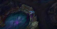 Kindred, using Dance of Arrows through the wall.