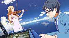 Get enchanted by their beautiful music in Your Lie in April.