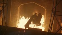 There is nothing as frightening as watching the Dark Knight rising from the flames like this
