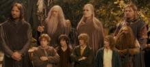 The forming of the fellowship of the ring