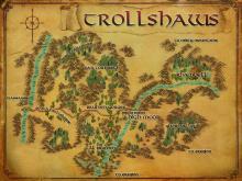 A map of the Trollshaws, the home of Rivendell.