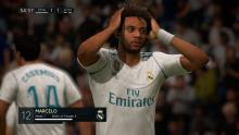 Marcelo misses a shot in FIFA 18