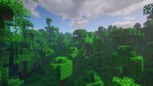 Dense and verdant, jungles look better with shaders.