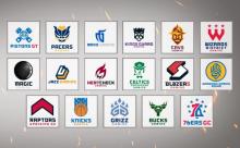 Pictured are the current teams in the NBA 2k Gaming League