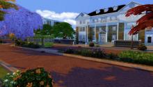 The modded Newcrest Campus for the Sims 4