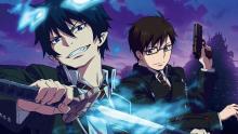 Rin and Yukio are the twin sons of Satan training to be exorcists.