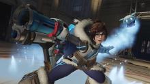 Mei and Snowball doing what they do best, saving the world with a smile.