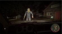When counselors are trying to escape by car, shift in front of it as Jason in order to stop their escape. 