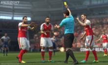 Clear graphics of PES 17 referee officiating