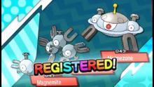 Magnezone is registered into the player's Pokedex, page completed