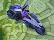 Project Vayne's awesome motorcycle is shown during her Homeguard animation. 