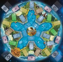 Prophecy, first released in 2002, is a circular board game with stunning color and fun quests!