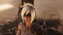 Riven entering the arena 