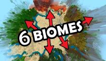 This seed places you near 6 biomes for a wide range of resources
