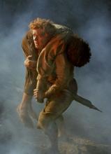 With Frodo unable to go on, Sam must carry his friend on the last leg of their journey.