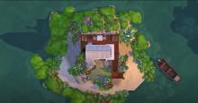 Sims can live in peace and solitude on this private island