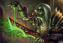 A Undead Rogue puting poison in her dagger, cute isn't it?