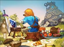 Everyone loves Link's cooking, so  much that there's Fan Art about it!