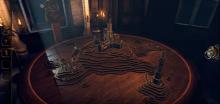 A strange map lies on the table before you with new details appearing as you solve the puzzles.
