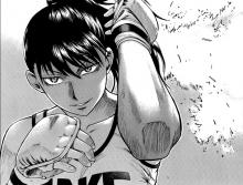 Natsuo Ishido prepares for a fight, as shown in the manga Teppu