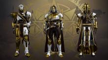 Solstice armor with golden shader. 