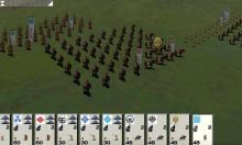 Gameplay from the very first title in the Total War series: Shogun.