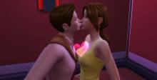 Things are heating up between these sims.