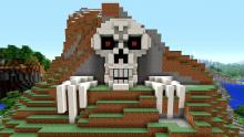 Place a treasure chest deep inside or make a comfortable life for yourself deep in this haunted cavern, complete with a terrifying guard skull.