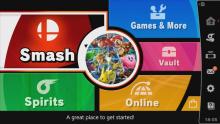 The selection screen for all modes in Smash Bros Ultimate