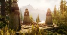 The first three standing stones you encounter on the way to Riverwood.