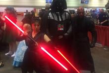 Star Wars cosplayers have joined the dark side.  They have cookies!