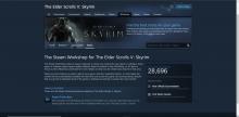 The about page for Skyrim's Steam workshop