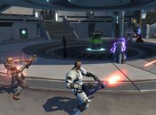 Imperial and Republic players battle for control over a node.