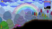 Gaze upon the beautiful scenery of the planets in Terraria