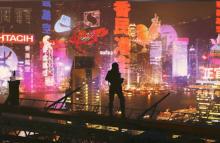 Struggling to paint a mental image of a cyberpunk book's world? here's a beautiful reference to help you out.