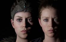 Left: Senua Right: Melina Juergens, voice and motion capture actress
