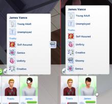 Let your sims have some personality with added trait slots!