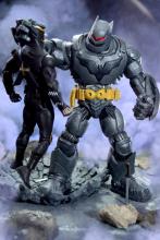 Batman suits up in the Thrasher armour to defend his home against the Talons