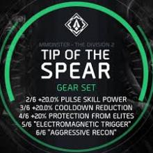 Tip of the Spear is another gear set that is incredible set for any type of build. 