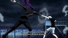 Ayato fighting against an empowered Kaneki