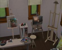 A lovely painting studio to give your sim the creative inspiration. 