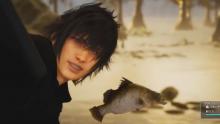 Noctis taking a sick selfie with this rad fish