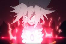 Karna literally glows with power as he charges up an attack 