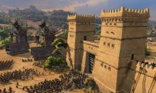 Total War Saga: Troy siege gameplay.