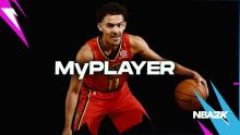 2k21 promotional photo of Hawks star Trae Young.
