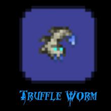The Truffle Worm is a rare creature that is used to summon Duke Fishron. 