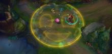 Amumu's giant snare can catch whole teams by surprise in fights.