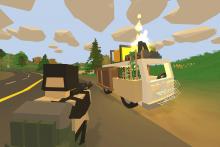 Fight the undead in Unturned.