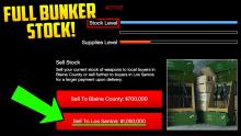 It shows how much money can be sold if the bunker is full.